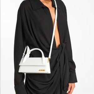 Jacquemus Le Chiquito Long White Clutch